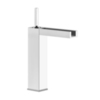 Gessi Rettangolo 11983#031 Смеситель для раковины с донным клапаном и высоким открытым изливом, рукоятка "джойстик", цвет: хром