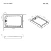 Am.Pm W90T-404-12080W Gem Square 120x80 поддон с сифоном