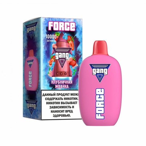GANG FORCE 10000 Клубничная жвачка - Strawberry bubble gum