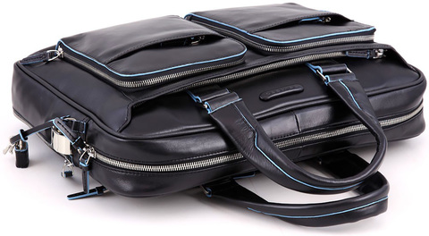 Сумка Piquadro Blue Square CA2849B2/N, чёрный, кожа натуральная