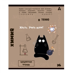 
          Тетрадь предметная 36л. А5 "Химия", клетка, со справочным материалом, скрепка, мелованный картон (стандарт), блок офсет, Alingar "Тема"