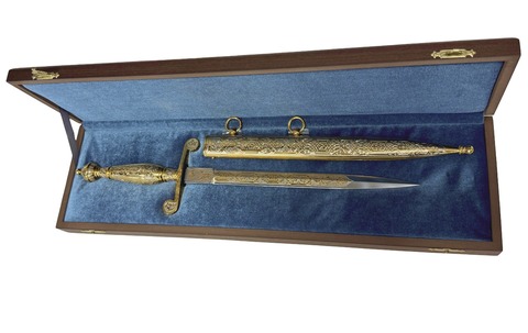 Кортик Офицерский, авторской работы, ЦМ, сталь ЭИ-107, никель, золото, ЗЗОСС