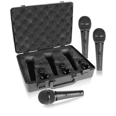 BEHRINGER XM1800S - динамические микрофоны (комплект из 3 шт.) с выключателем
