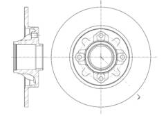 Диск тормозной G-brake  GR-03241 без подшипника