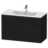 Duravit D-Neo DE436301616 Тумбочка подвесная, 625x1010x462, 1 ящик цвет: Black Oak