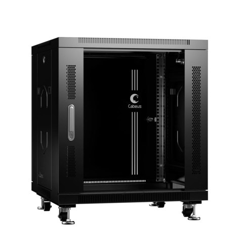 Шкаф напольный 19-дюймовый, 12U SH-05C-12U60/60-BK (8554c)