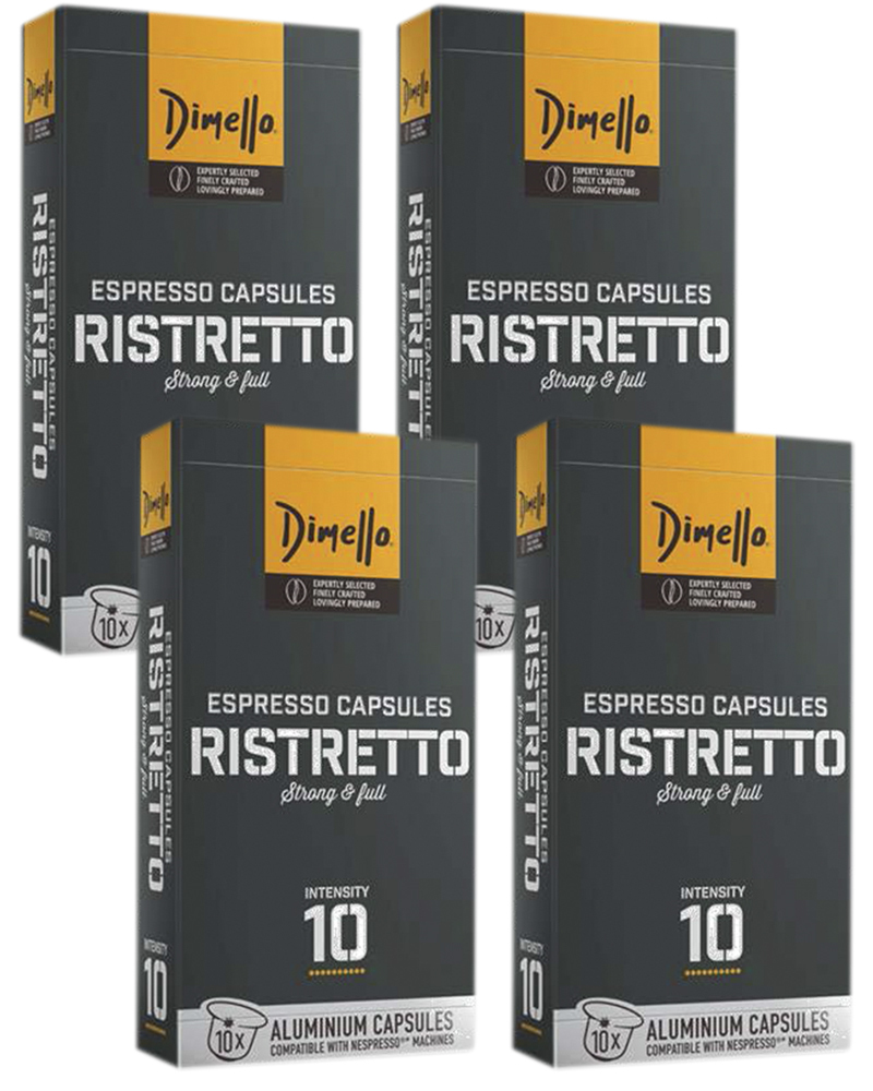 Dimello Кофе в капсулах Ristretto 10 шт. - 4 уп.