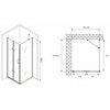 Abber Zart AG08080P-S81 Душевой уголок, 80x80x195, цвет: хром