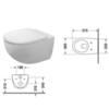 Duravit Architec 2546090064 Чаша унитаза подвесного