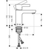 Hansgrohe Metris S 31068000 Смеситель для раковины однорычажный
