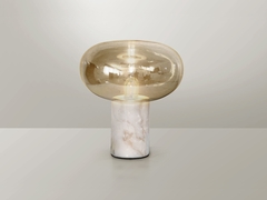 Настольная лампа Fungi 1L белый мрамор