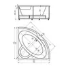 Aquatek Поларис POL1-0000004 Ванна 138x138