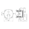 Ideal Standard Connect Air A7035AA Смеситель встраиваемый на 2 потребителя