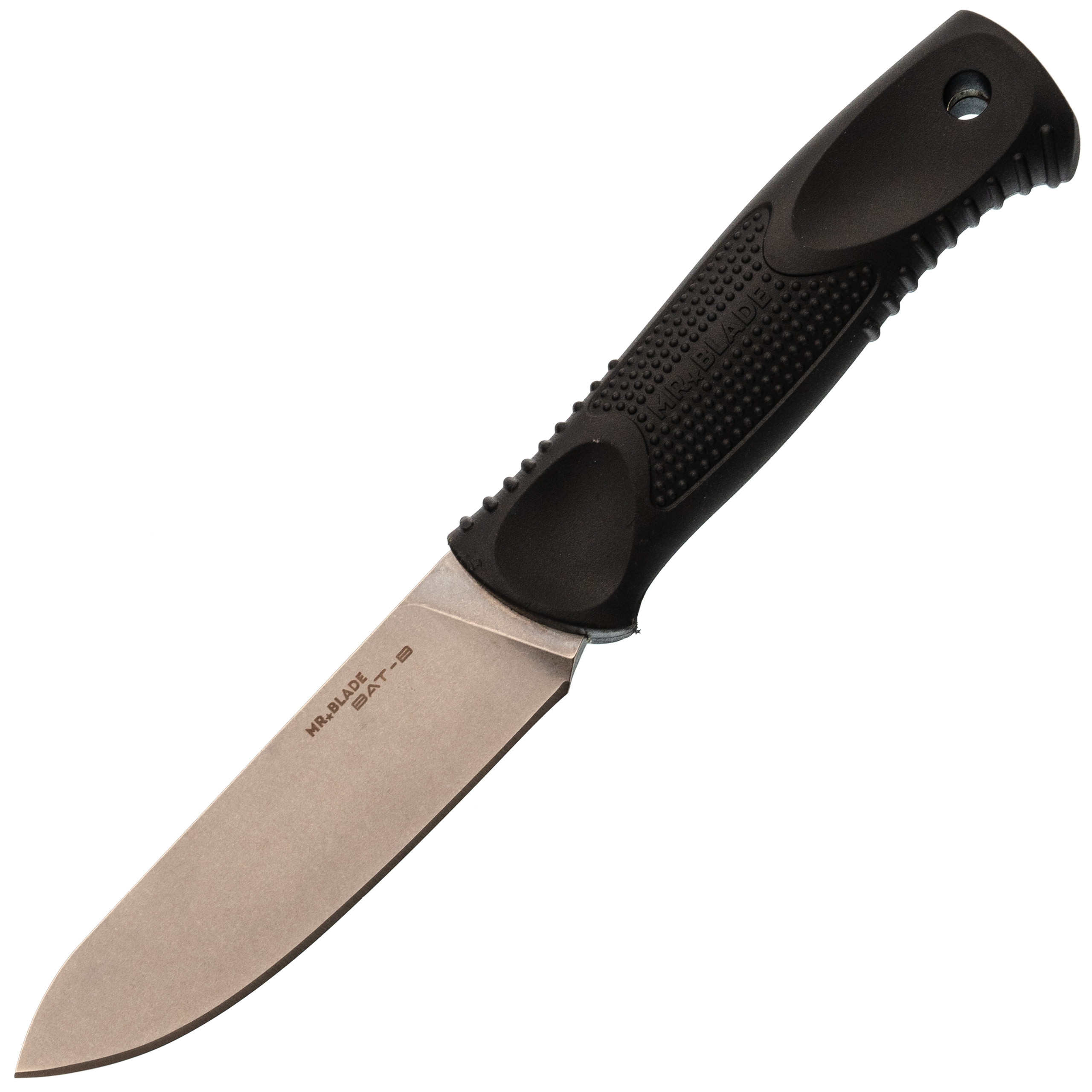 Нож Mr.Blade BAT-B сталь 8Cr14MoV Stonewash, черный TPR