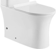 Aquanet Roll 00210764 Чаша с сидением для унитаза напольного с Rimless, цвет: белый фото