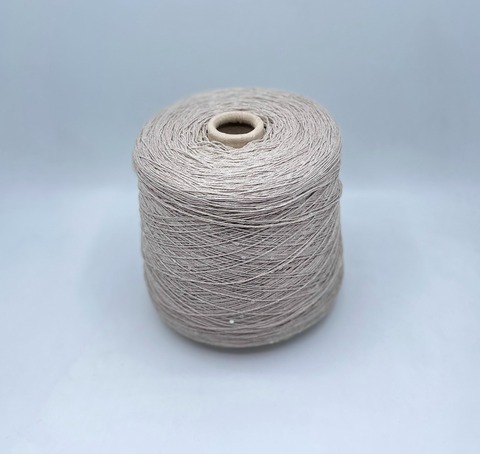 Filati Naturali (пр.Италия),art-Viscolino, 370м/100гр, 50%Лен 50%Вискоза+пайетка , цвет-Серо-бежевый, арт-30384
