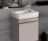 Geberit Citterio 500.555.JI.1 Тумба для раковины 44x55.4x31.6см, бежевый / глянцевое стекло, светлый дуб / меламин, структура дерева