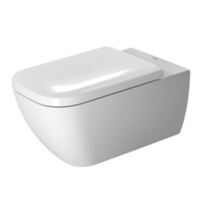 Duravit Happy D.2 2550090000 Унитаз подвесной без смывного края, с вертикальным смывом, вкл. крепление Durafix, 365x620мм, цвет: Белый фото