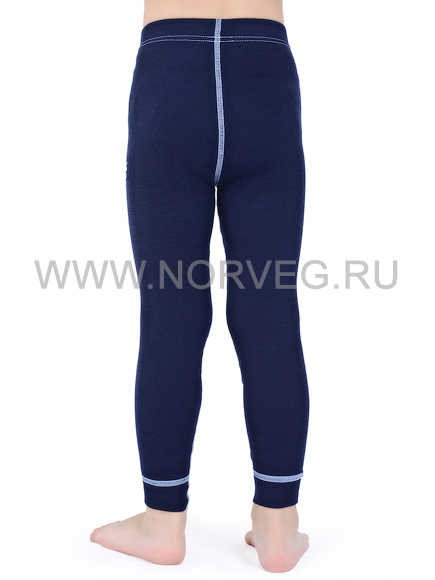 Термобелье комплект из шерсти мериноса Norveg Soft Dark blue детский - 7