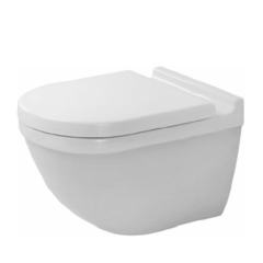 Duravit Starck 3 45270900A1 Комплект: подвесной унитаз 360х540 мм, Rimless 252709 + сиденье с микролифтом 006389, цвет: белый глянцевый фото