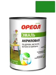 Эмаль универсальная акриловая Ореол глянцевая зеленая