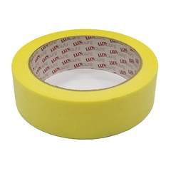 Лента малярная Luxtape, жёлтая, 25 мм х 50 м