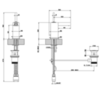 Gessi Rettangolo 30901#031 Смеситель для раковины на 1 отверстие с открытым изливом, рукоятка "джойстик", цвет: хром