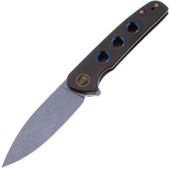 Фото Складной нож We Knife Shakan Black, сталь CPM-20CV, рукоять титан