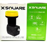 Конвертер на 1 выход CR-01 круговой поляризации XSQUARE для Триколор / НТВ-ПЛЮС UHD / Конвертор спутниковый SINGLE 1 LNB CIRCULAR 4K Full HD НТВ+