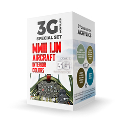 Набор красок AK interactive WWII IJN Aircraft Interior Colors Set 3G, 4 краски