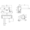 Gessi Rettangolo 30994#031 Встраиваемый смеситель для раковины, рукоятка "джойстик", излив 185мм(внешние части), цвет: хром