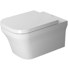 Duravit P3 Comforts 2561092000 Унитаз подвесной без смывного края, с вертикальным смывом, вкл. крепление Durafix, 4,5л., с HygieneGlaze, 380x570мм фото