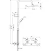 Ideal Standard Ceratherm T25 A7701AA Душевая система с телескопической штангой в комплекте с термостатическим смесителем для душа