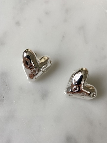 Серьги Дайанн, серебряный цвет