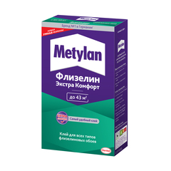 Клей для флизелиновых обоев Метилан Флизелин Экстра Комфорт 3000296, 300 г, 262462