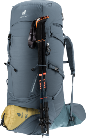 Картинка рюкзак туристический Deuter Aircontact Core 50+10 Graphite-Shale - 7