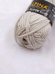 Пряжа ALPINA "БЕБИ СУПЕР МЯГКАЯ" / "BABY SUPER SOFT" 50% хлопок, 50% бамбук 50 г 150 м ± 10 м №03 св. серый