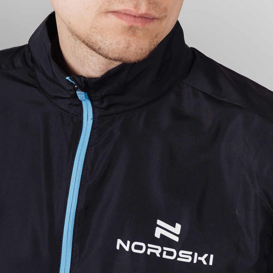 Мужская куртка для бега Nordski Motion black-light blue - 3
