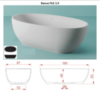 ArtCeram File 2.0 FLW001 05 Ванна из искусственного камня, 169x87, цвет: белый