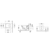 Duravit P3 Comforts 2561092000 Унитаз подвесной без смывного края, с вертикальным смывом, вкл. крепление Durafix, 4,5л., с HygieneGlaze, 380x570мм