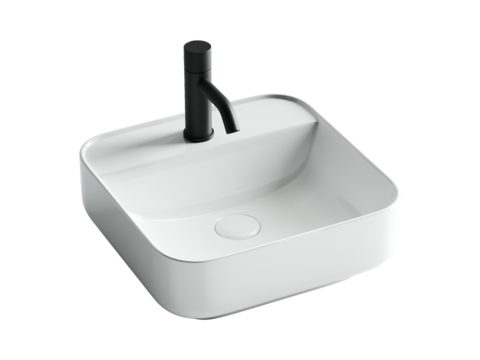 Ceramica Nova Element CN5014 Умывальник чаша накладная квадратная, 39x39, цвет: белый