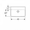 Geberit Renova Compact 500.928.00.1 Раковина 55x37см, белый