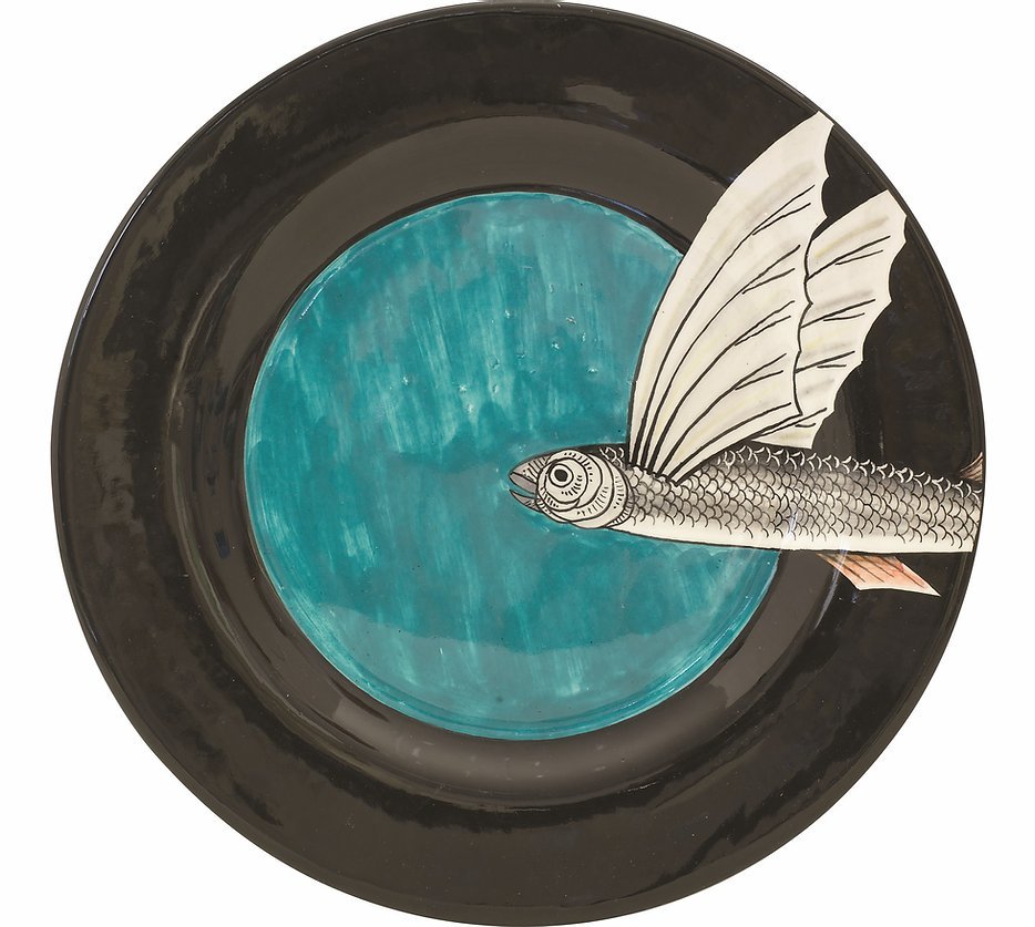Set of plates Flying Fish collection, 4 pc.