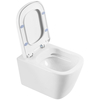 BelBagno BB120CHR/BB120SC Унитаз подвесной безободковый, цвет: белый