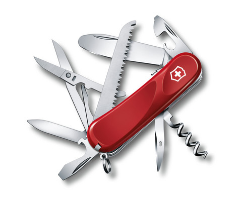 Складной нож Victorinox Junior 03 (2.3913.SKE) для детей | 85 мм., в сложенном виде, 15 функций, лезвие с закруглённым окончанием