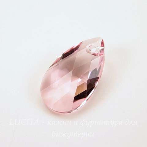 6106 Подвеска Сваровски Капля Light Rose (22 мм)