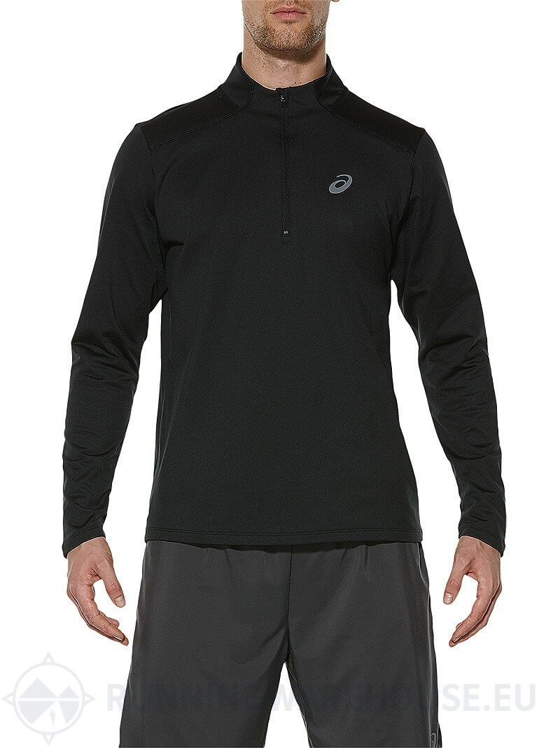 ASICS ESS WINTER 1/2 ZIP мужская беговая рубашка черная