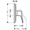 Hansgrohe Metris Classic 31676000 Смеситель для 1 потребителя (внешняя монтажная часть) *СНЯТ*