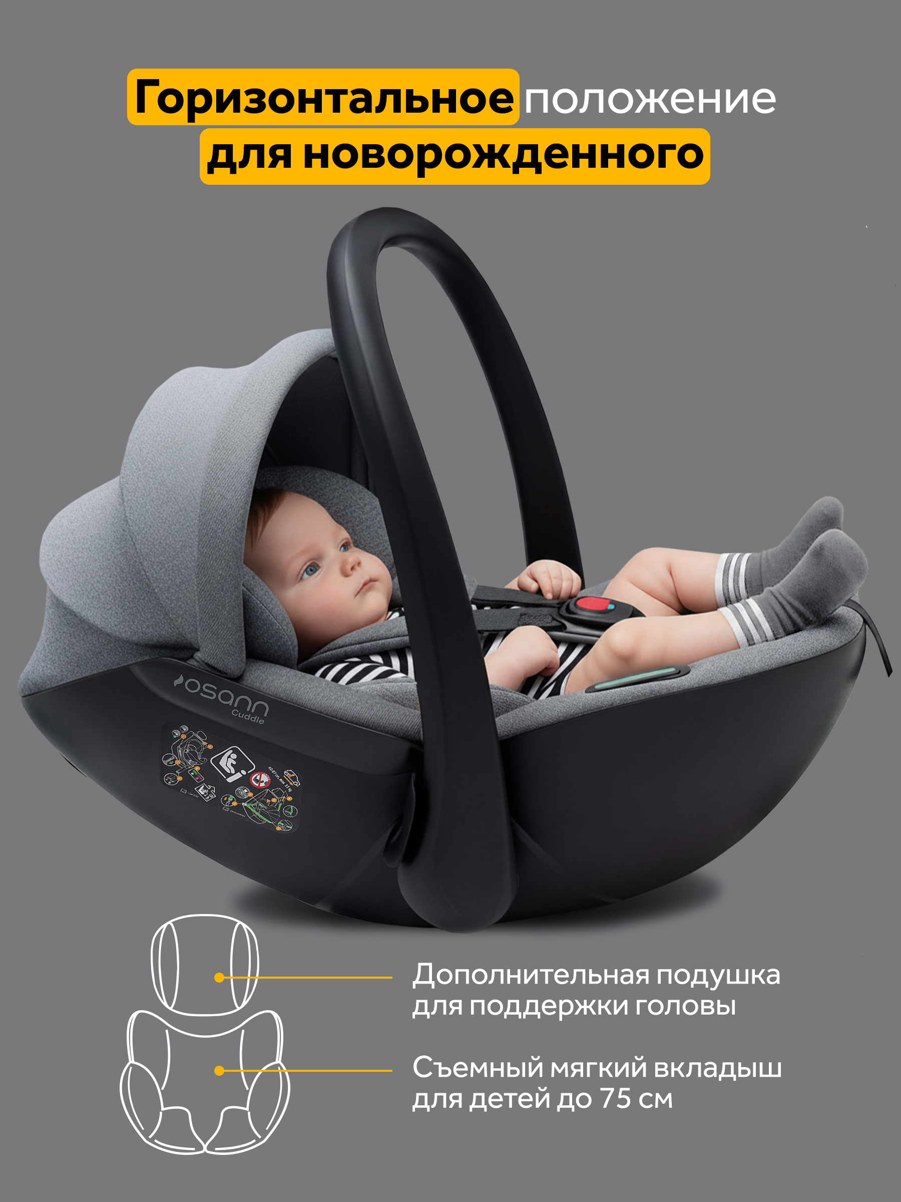 Детское автокресло Osann Cuddle, Iron