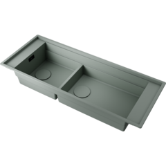 Omoikiri 4997453 Мойка Sintesi PRO 114-2-U/I-WG Artceramic/wind green фото